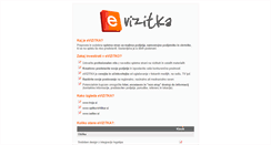 Desktop Screenshot of evizitka.si
